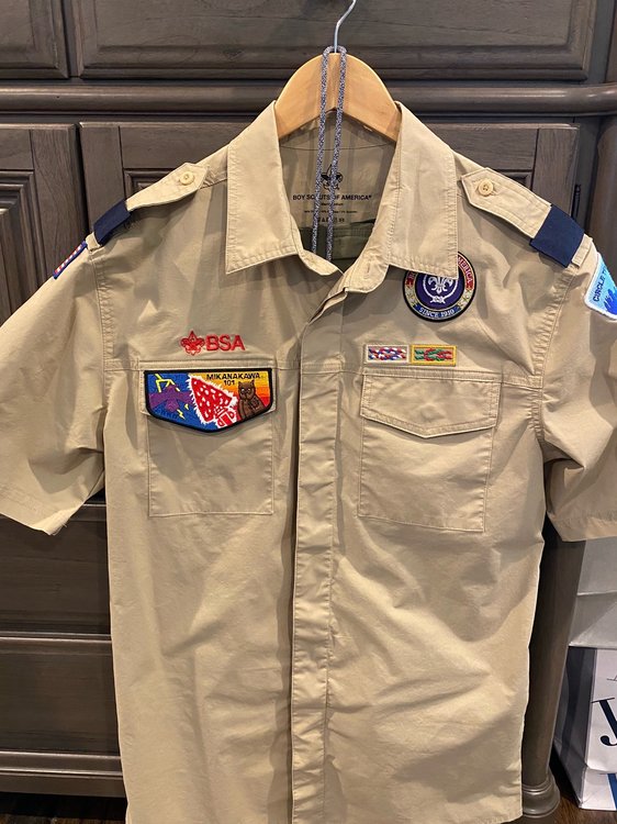 Scouts BSA/Cub Scouts Adult Polyester Wool Dress Uniform Shirt